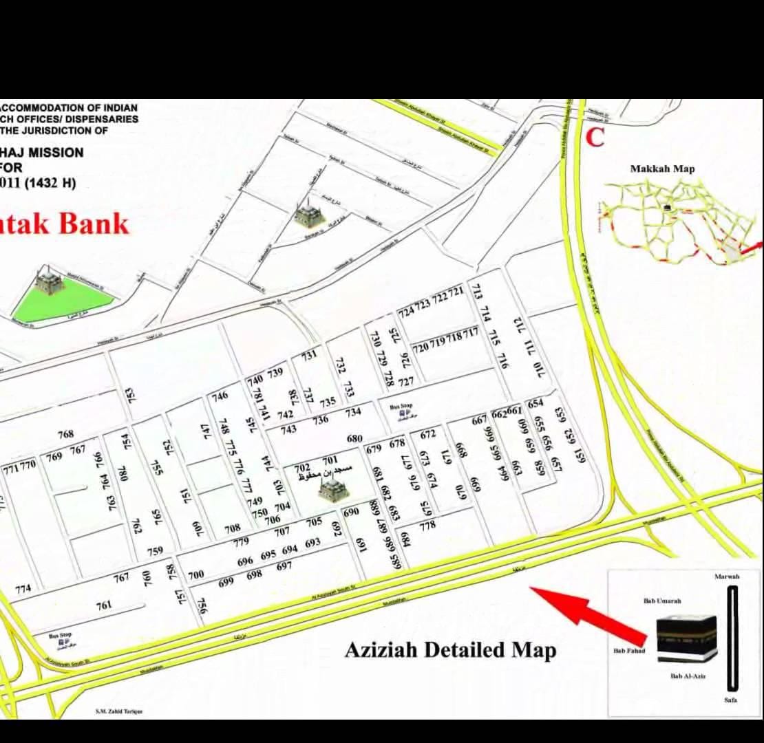 carte de aziziyah Makkah