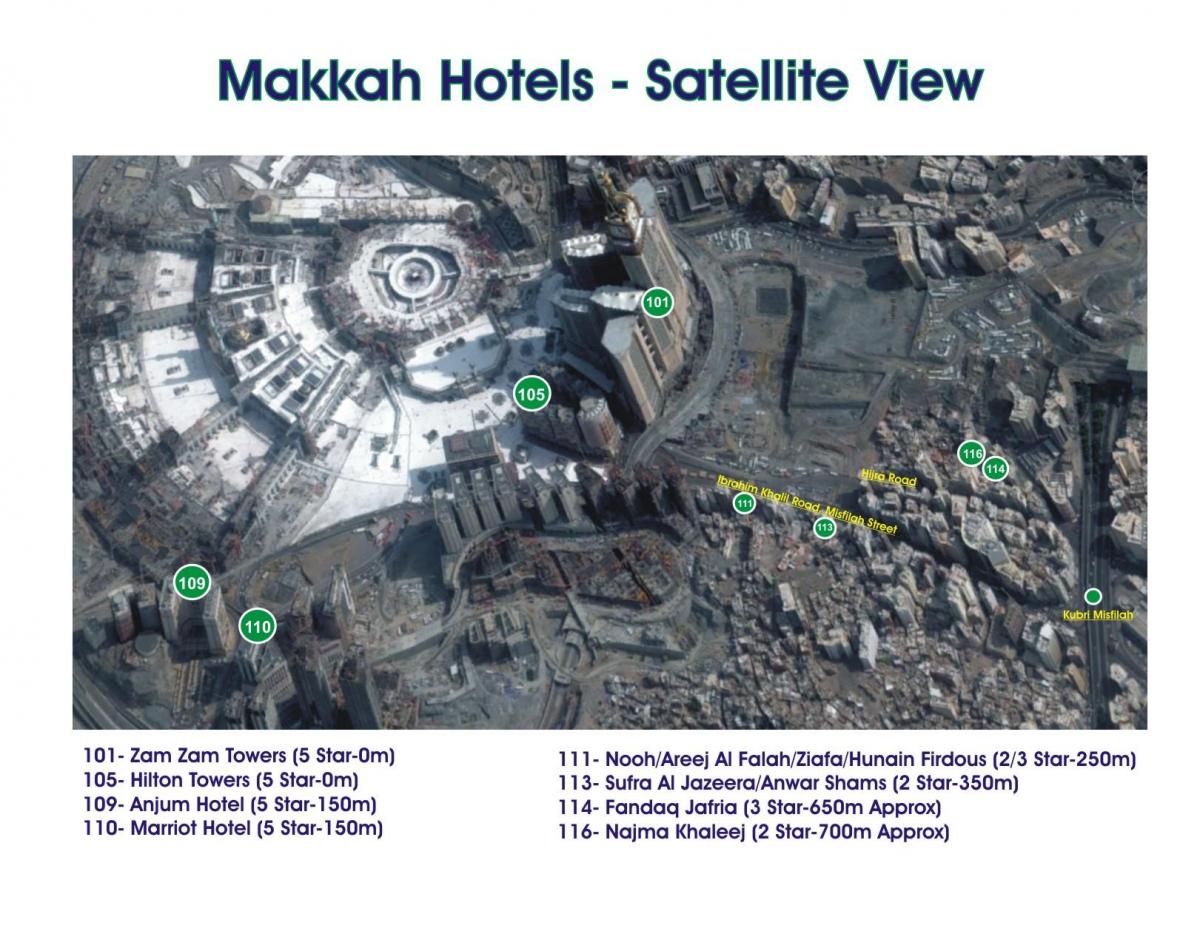 carte de kubri Makkah