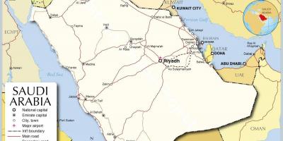 Carte de la Mecque musée de l'emplacement 