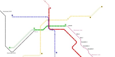 Carte de métro de la Mecque 